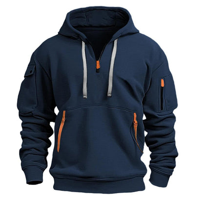 Milo | Men's Stylish Multi-Pocket Hoodie - Casual & Active Wear