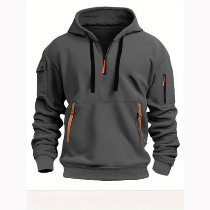 Milo | Men's Stylish Multi-Pocket Hoodie - Casual & Active Wear