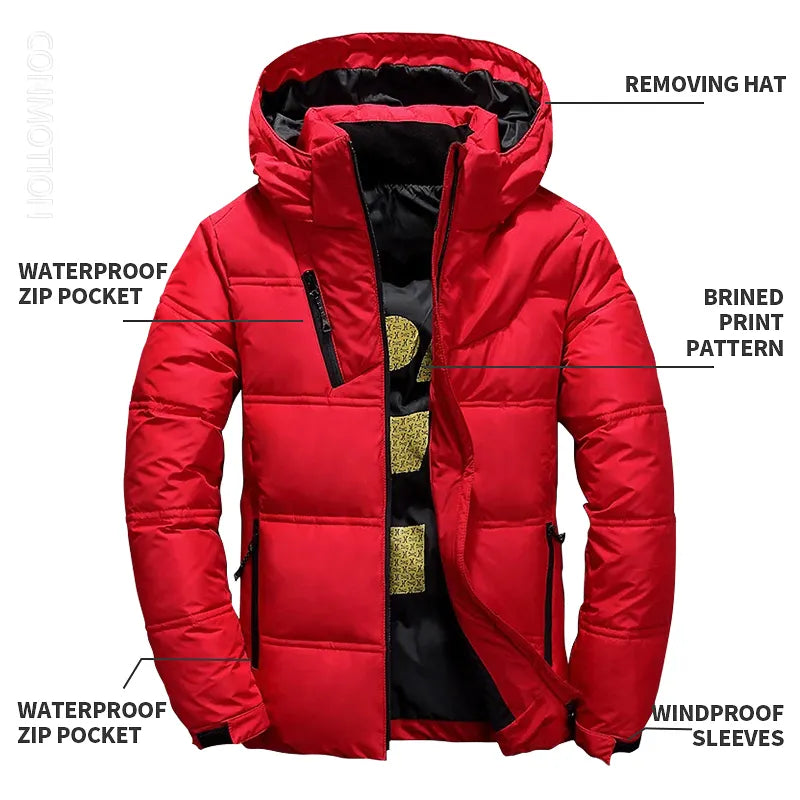 Darren | Men's Waterproof Down Ski Jacket – Warm, Windproof & Adventure-Ready