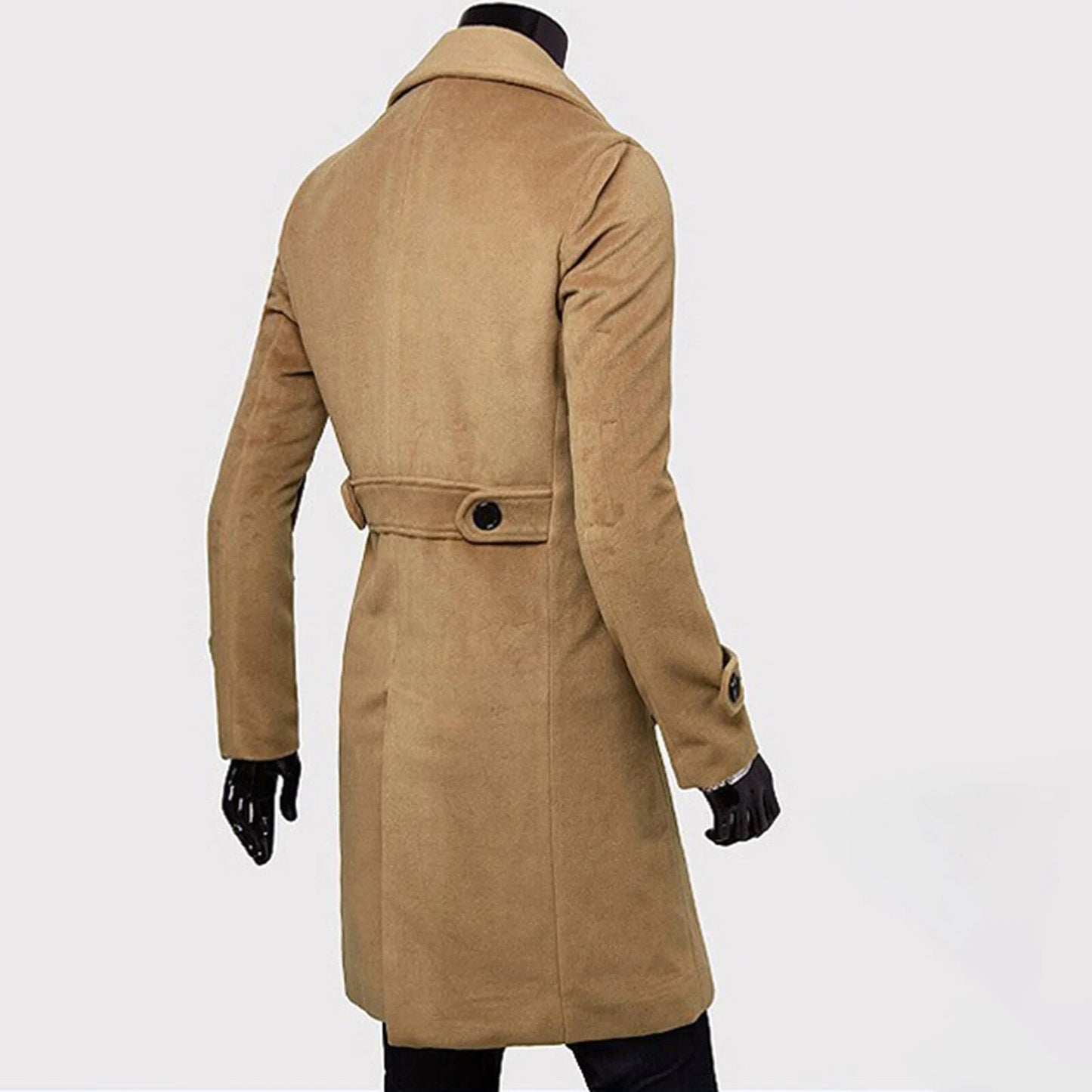 Kingsley | Men's Classic Double-Breasted Trench Coat – Timeless & Sophisticated