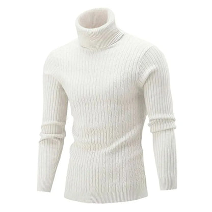 Conner | Men's Ribbed Knit Turtleneck – Sleek, Modern & Flattering Fit