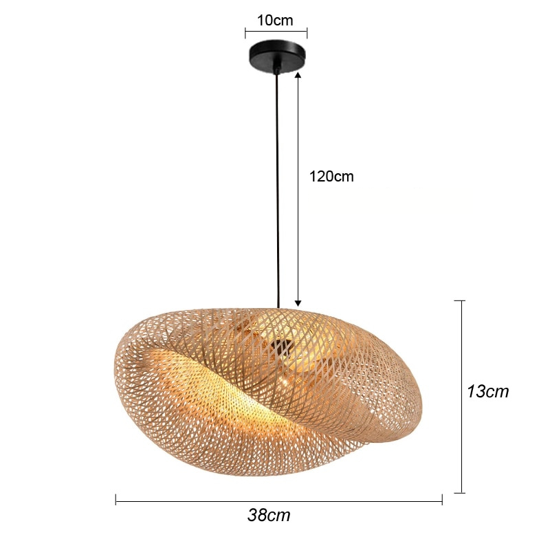 Amy | Modern Bamboo Pendant Light – Stylish, Minimalist & Perfect for Any Room