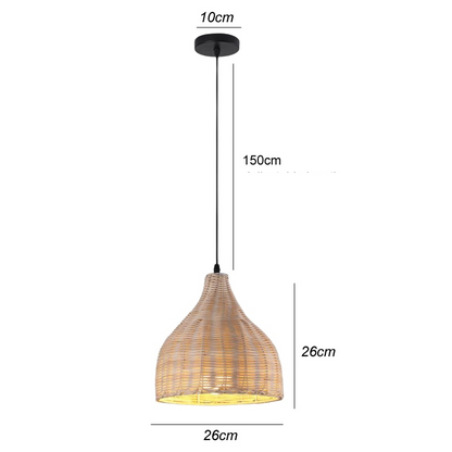 Amy | Modern Bamboo Pendant Light – Stylish, Minimalist & Perfect for Any Room