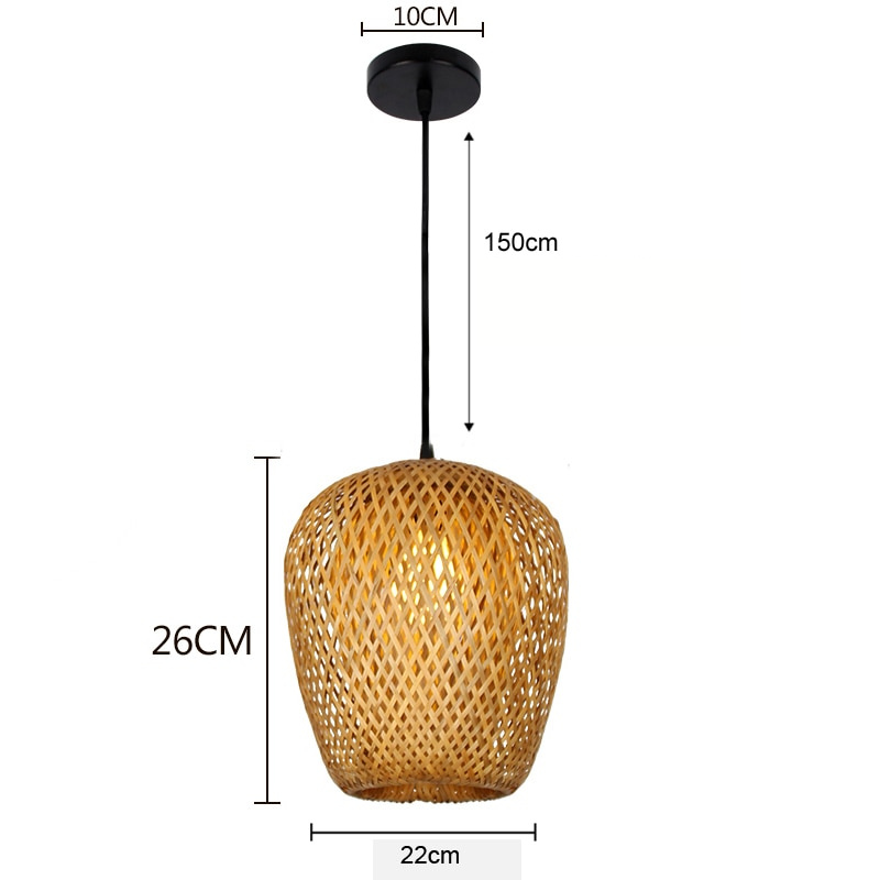 Amy | Modern Bamboo Pendant Light – Stylish, Minimalist & Perfect for Any Room