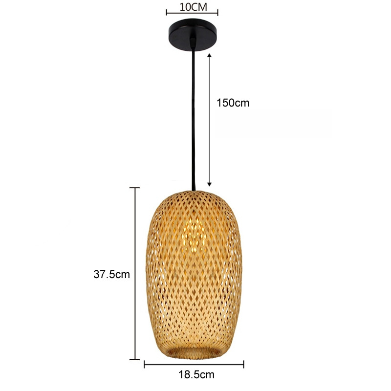 Amy | Modern Bamboo Pendant Light – Stylish, Minimalist & Perfect for Any Room