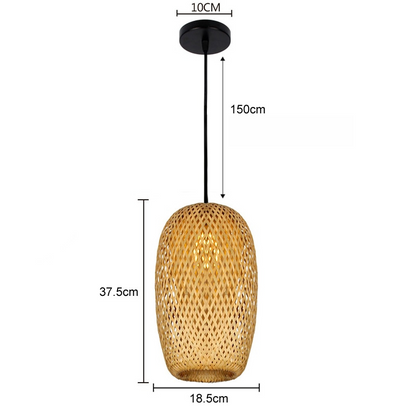 Amy | Modern Bamboo Pendant Light – Stylish, Minimalist & Perfect for Any Room