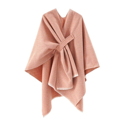 Paige | Women's Cashmere Poncho – Retro & Stylish Shawl Cloak for Cozy Elegance