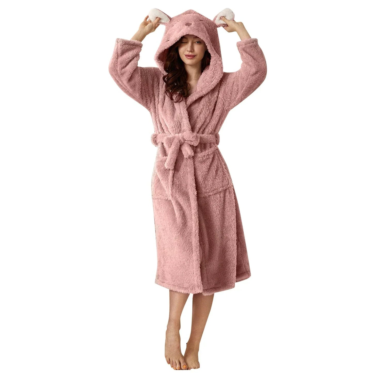 Adelina | Women's Plush Bathrobe – Soft, Cozy & Elegant Loungewear