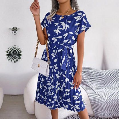 Julissa | Women's Bow-Tie Floral Midi Dress – Elegant, Trendy & Flattering