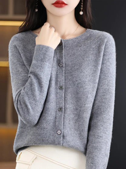 Pearl | Women's Wool Cardigan – Soft, Cozy & Button-Up Closure