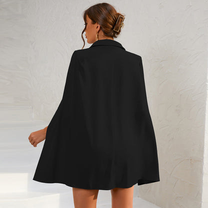 Savannah | Women's Blazer Dress with Cape – Elegant & Powerful Statement Piece