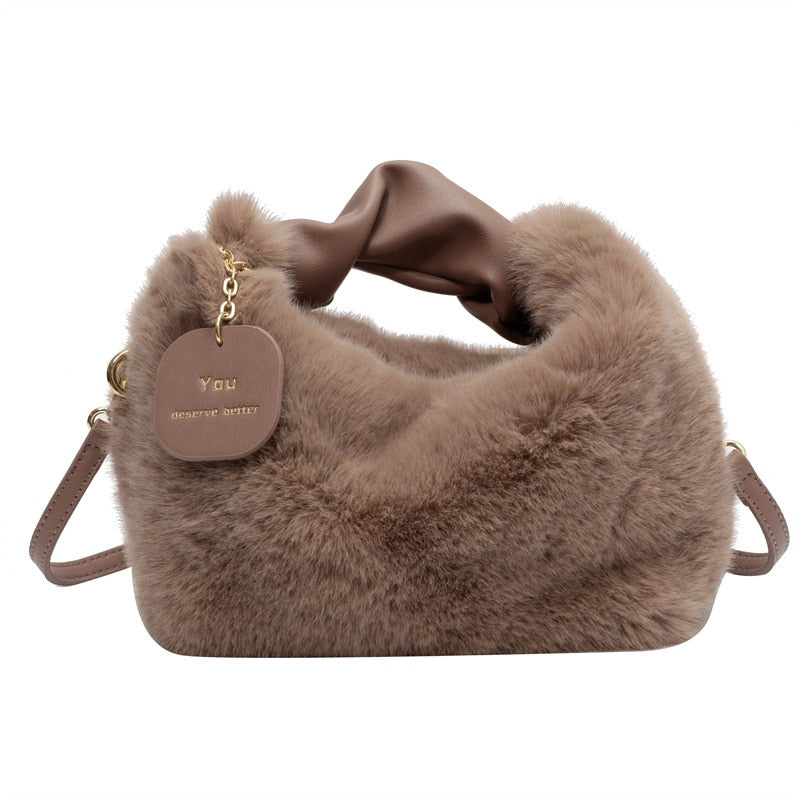 Kendra | Women's Fluffy Plush Handbag – Soft, Cozy & Stylish for Any Occasion