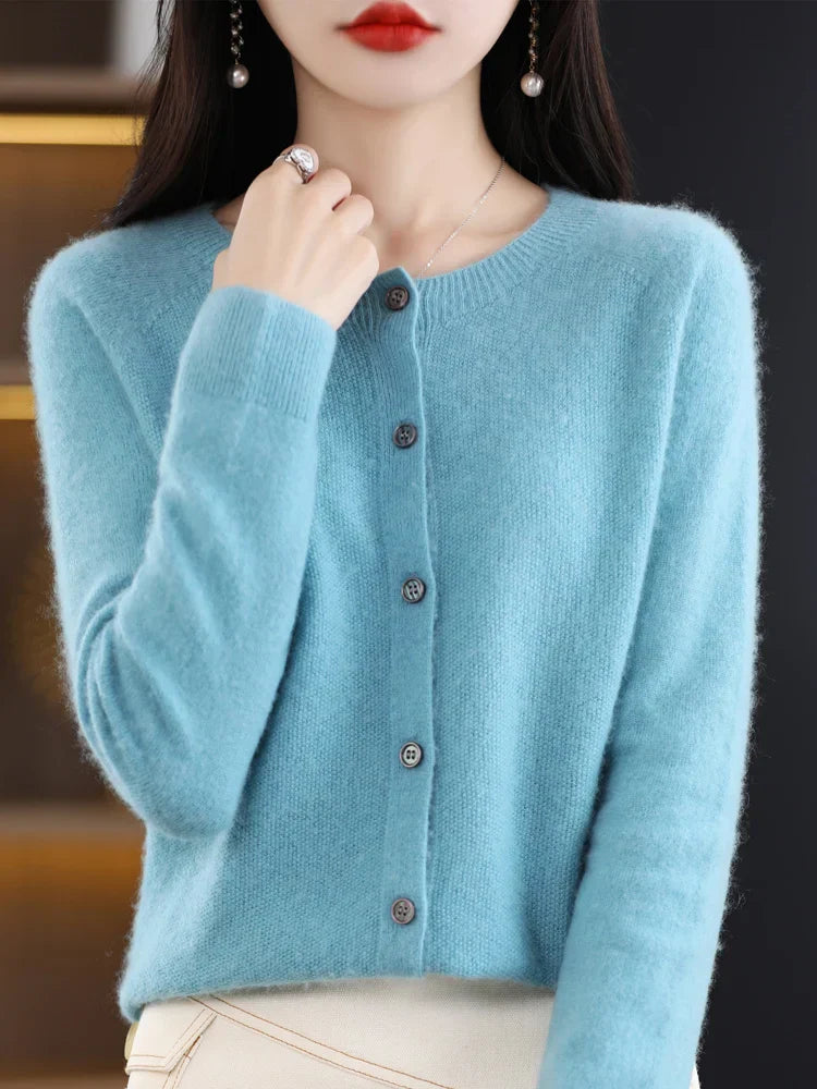 Pearl | Women's Wool Cardigan – Soft, Cozy & Button-Up Closure