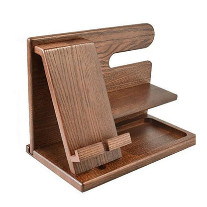 Harrison | Wooden Phone Docking Station – Premium Organizer for Your Essentials