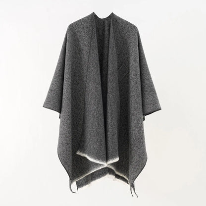 Paige | Women's Cashmere Poncho – Retro & Stylish Shawl Cloak for Cozy Elegance