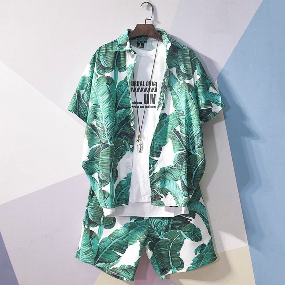 Albert | Men's Tropical Shirt & Shorts Set – Vibrant & Breezy Summer Outfit