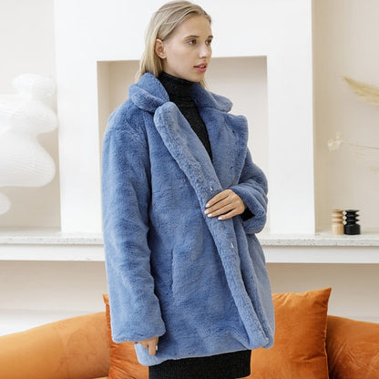 Alexa | Women's Plush Faux Fur Coat – Chic, Versatile & Winter-Ready