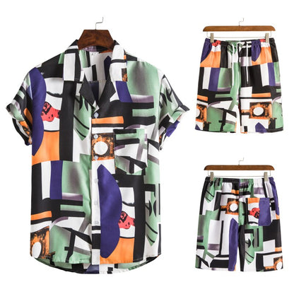 Ahmed | Men's Hawaiian Shirt & Shorts Set – Vibrant, Breezy & Perfect for Summer