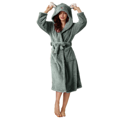 Adelina | Women's Plush Bathrobe – Soft, Cozy & Elegant Loungewear