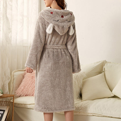 Adelina | Women's Plush Bathrobe – Soft, Cozy & Elegant Loungewear