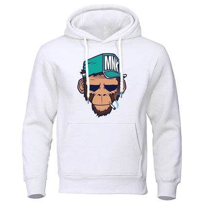 Alijah | Men's Casual Hoodie with Monkey Print – Relaxed Fit & Street-Style Ready