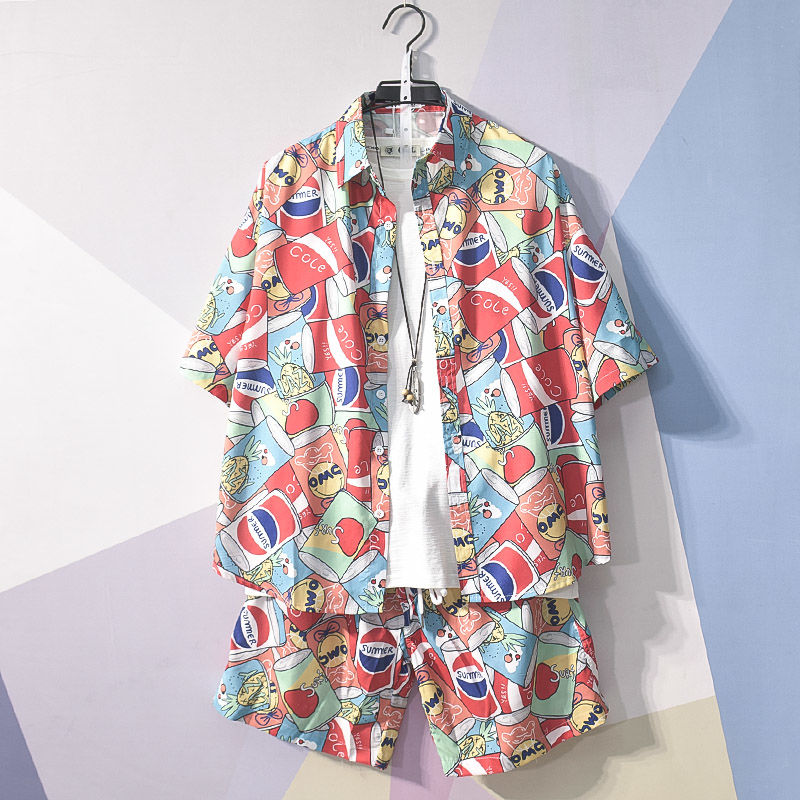 Albert | Men's Tropical Shirt & Shorts Set – Vibrant & Breezy Summer Outfit