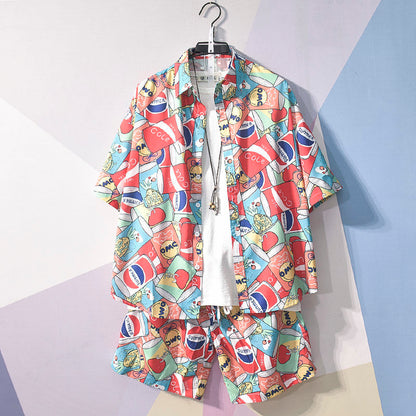 Albert | Men's Tropical Shirt & Shorts Set – Vibrant & Breezy Summer Outfit