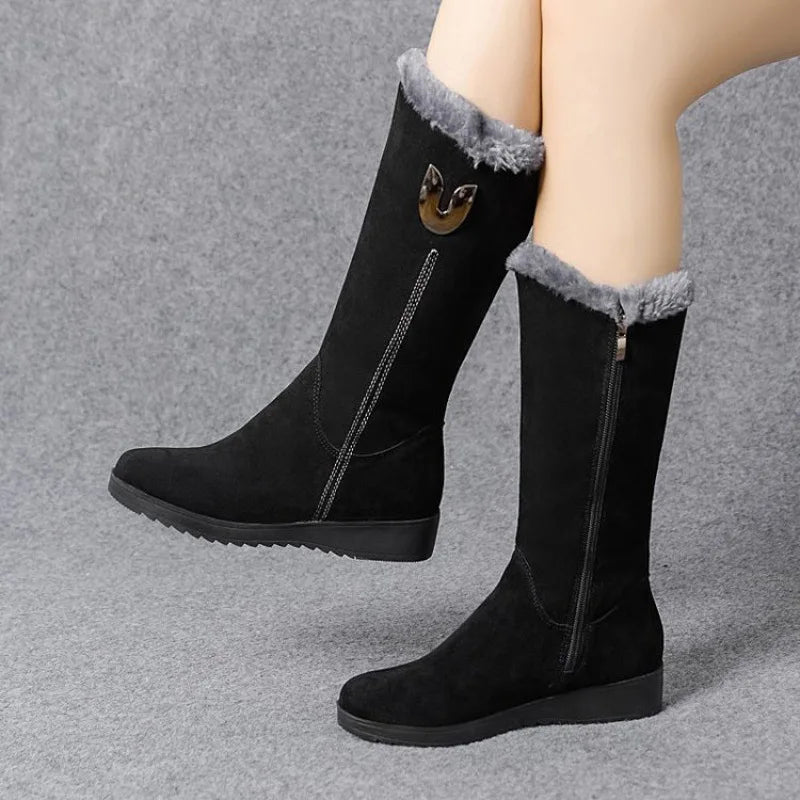 Erika | Women's Winter Boots – Fleece-Lined, Cozy & Anti-Slip Sole