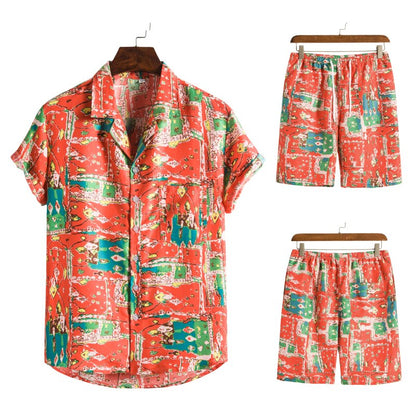 Ahmed | Men's Hawaiian Shirt & Shorts Set – Vibrant, Breezy & Perfect for Summer