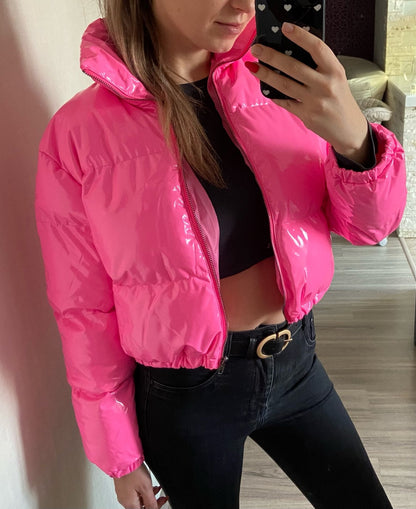 Stormi | Women's Cropped Puffer Bomber Jacket – Trendy, Warm & Ultra-Stylish