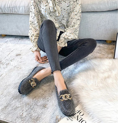 Lilly | Women's Winter Plush Loafers – Cozy, Warm & Effortlessly Chic