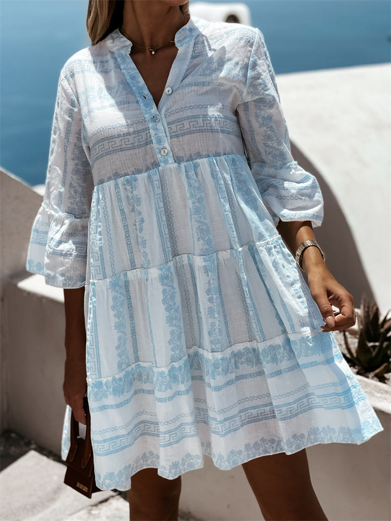 Sara | Women's Bohemian Ruffle Dress – Lightweight, Chic & Perfect for Summer