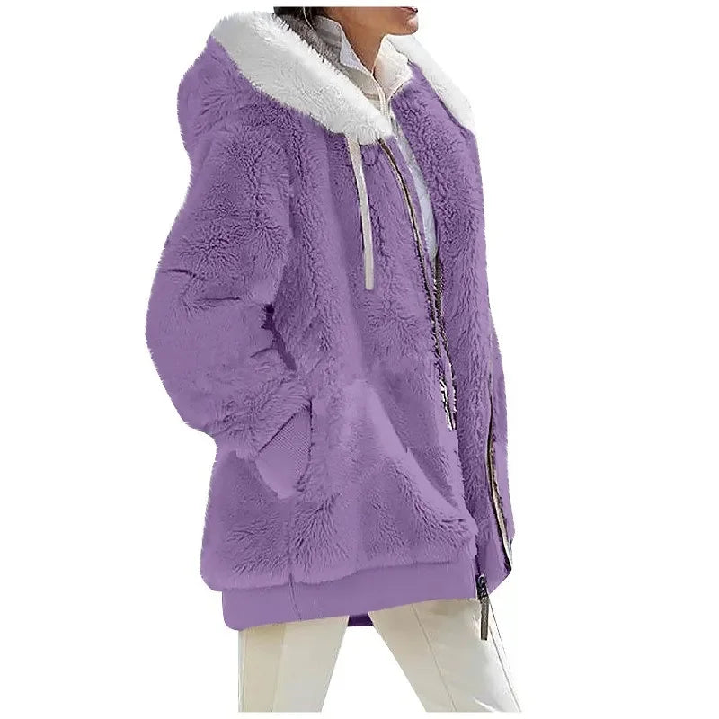 Jade | Women's Fleece Jacket with Hood – Soft, Warm & Ultra-Cozy