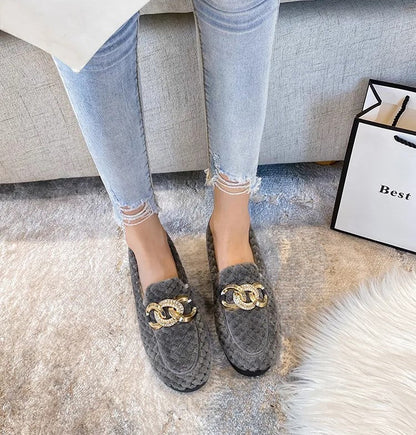 Lilly | Women's Winter Plush Loafers – Cozy, Warm & Effortlessly Chic