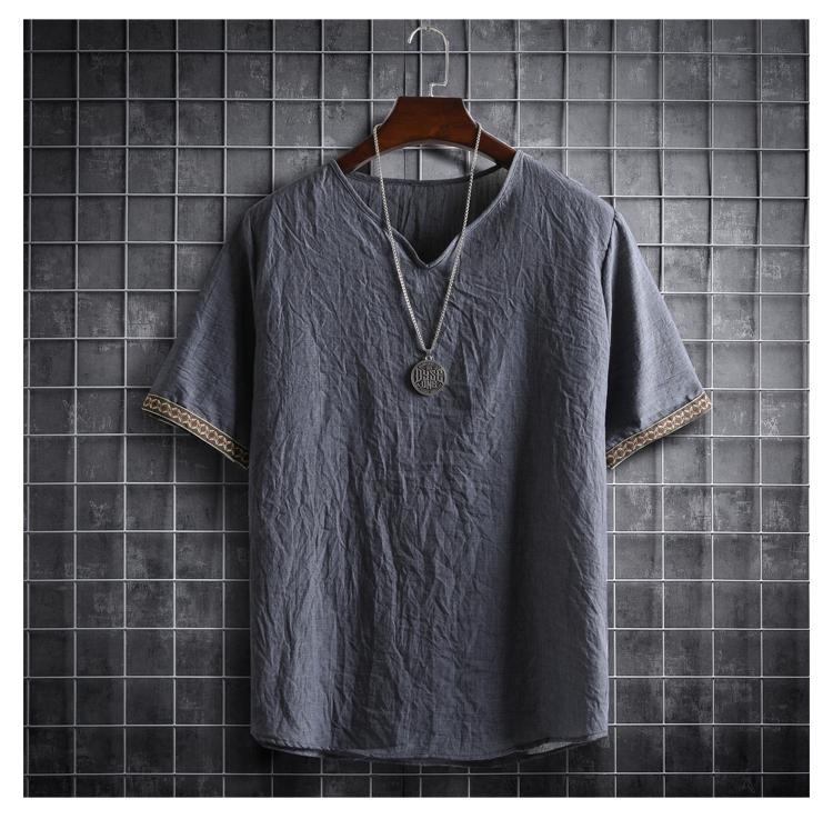 Forest | Men's Short Sleeve Linen Shirt – Breezy, Minimalist & Summer-Ready