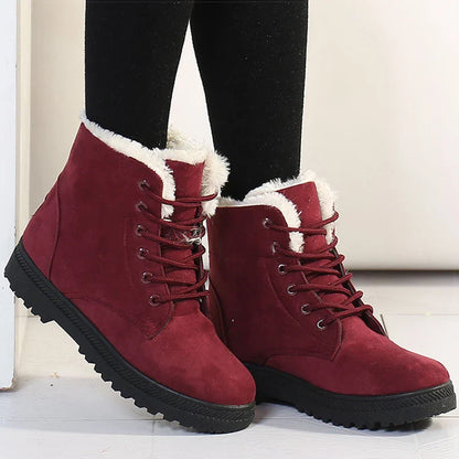 Jazmine | Women's Winter Boots – Fleece-Lined, Lace-Up & Ultra-Cozy