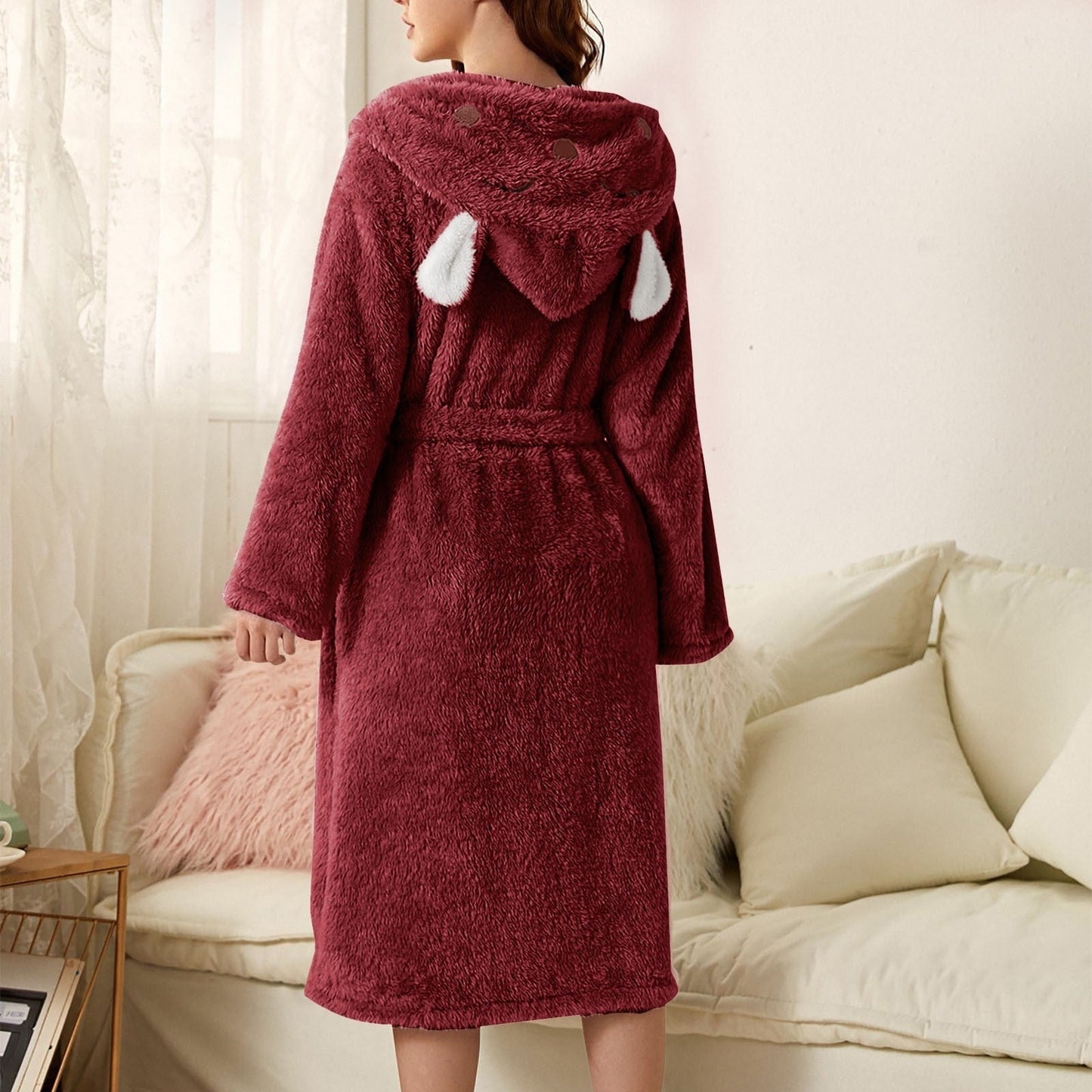 Adelina | Women's Plush Bathrobe – Soft, Cozy & Elegant Loungewear