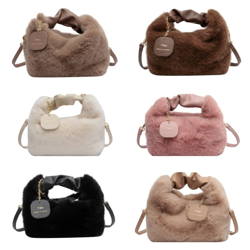 Kendra | Women's Fluffy Plush Handbag – Soft, Cozy & Stylish for Any Occasion