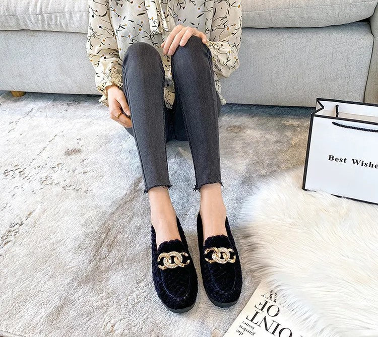 Lilly | Women's Winter Plush Loafers – Cozy, Warm & Effortlessly Chic