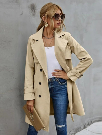 Maiah | Women's Classic Trench Coat – Timeless, Elegant & Perfect for Any Occasion