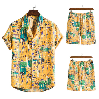 Ahmed | Men's Hawaiian Shirt & Shorts Set – Vibrant, Breezy & Perfect for Summer