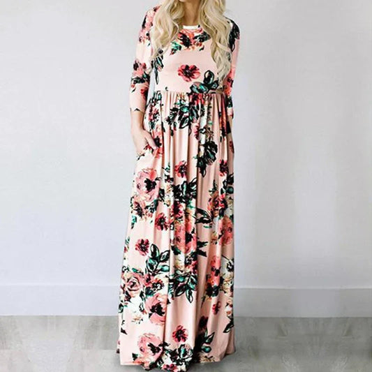 Carmela | Women's Floral Maxi Dress – Lightweight, Chic & Perfectly Draped