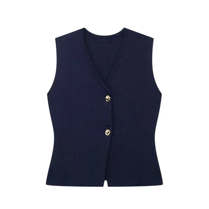 Violet | Women's Knitted Sleeveless Top - Effortless Style for Every Occasion