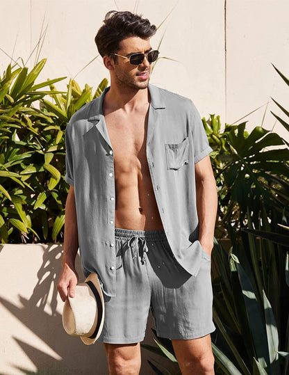 Lennon | Men's Casual 2-Piece Outfit – Breathable, Relaxed & Perfect for Everyday Wear