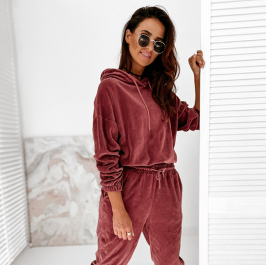 Destiny | Women's Velvet Lounge Set – Soft, Stylish & Ultra-Comfortable Tracksuit