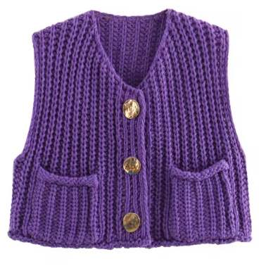 Violet | Women's Soft Knit Sweater Vest – Lightweight, Trendy & Ultra-Comfortable