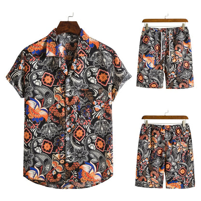 Ahmed | Men's Hawaiian Shirt & Shorts Set – Vibrant, Breezy & Perfect for Summer