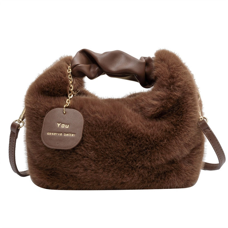 Kendra | Women's Fluffy Plush Handbag – Soft, Cozy & Stylish for Any Occasion