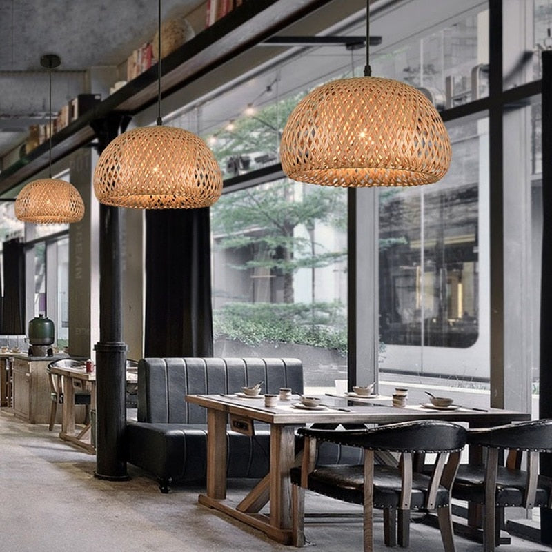 Amy | Modern Bamboo Pendant Light – Stylish, Minimalist & Perfect for Any Room