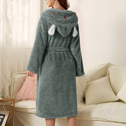 Adelina | Women's Plush Bathrobe – Soft, Cozy & Elegant Loungewear